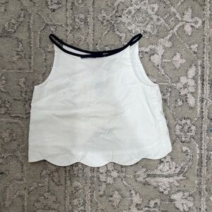 Jacadi Top with Black Edging and bow